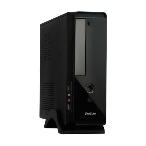 Корпус mATX Exegate MI-209-450W-8 Desktop, miniITX, БП M450 с вент. 8см, 2*USB, аудио, черный