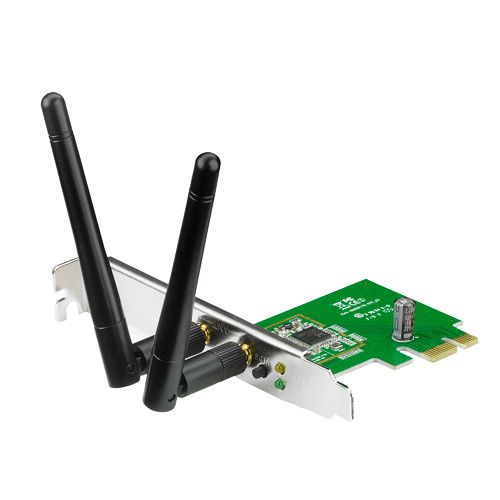 Сетевой адаптер ASUS PCE-N15 Wi Fi 802.11n, 300 Мбит/с, PCI-E