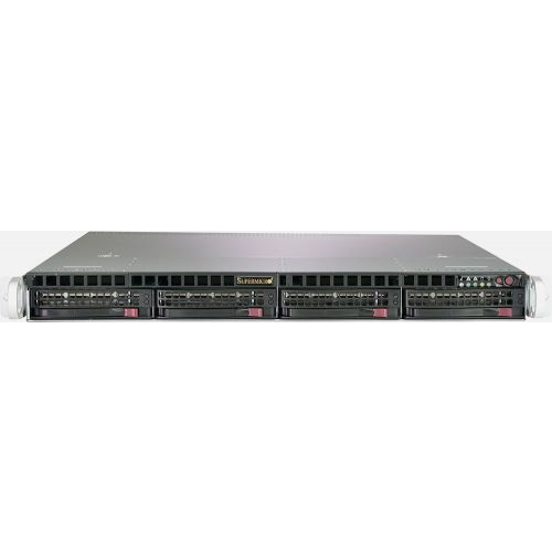 Серверная платформа 1U Supermicro SYS-5019C-MR (LGA 1151, C246, 4 DDR4, 4X3.5" HS, 2X1GbE, IPMI, 2xU