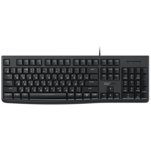 Клавиатура Dareu LK185 Black черная, мембранная, 104 клавиши, EN/RU, 1,8м