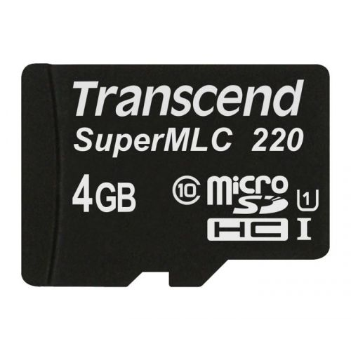 Карта памяти 4GB Transcend 220I Class 10 U1 UHS-I SuperMLC, без адаптера