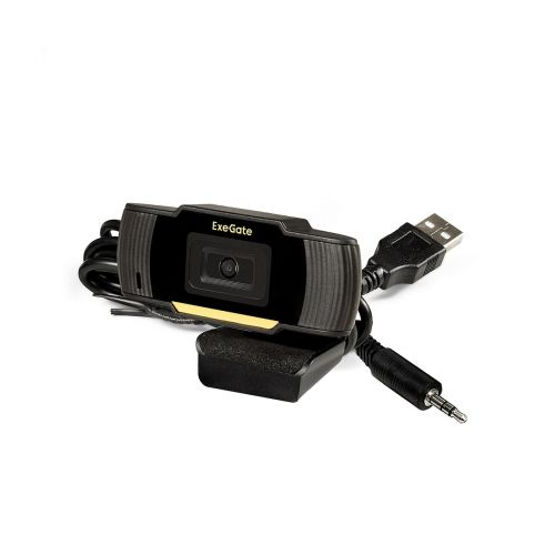 Веб-камера Exegate GoldenEye C270 EX286180RUS 1/3" 0,3 Мп, 640х480, 480P, 30fps, USB, фиксированный
