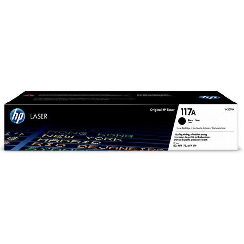 Тонер-картридж HP 117A W2070A черный (1000 стр) для HP Color Laser 150a, 150nw, 178nw, 179fnw
