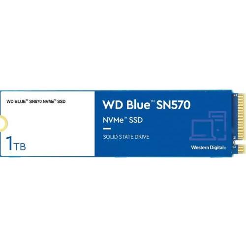 Накопитель SSD M.2 2280 Western Digital WDS100T3B0C Blue SN570 NVMe 1TB PCIe Gen3 x4 NVMe v1.4 TLC 3