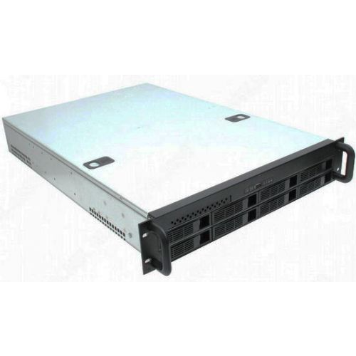 Корпус серверный 2U Procase ES208-SATA3-B-0 (8 SATA II/SAS hotswap HDD), черный, без блока питания,