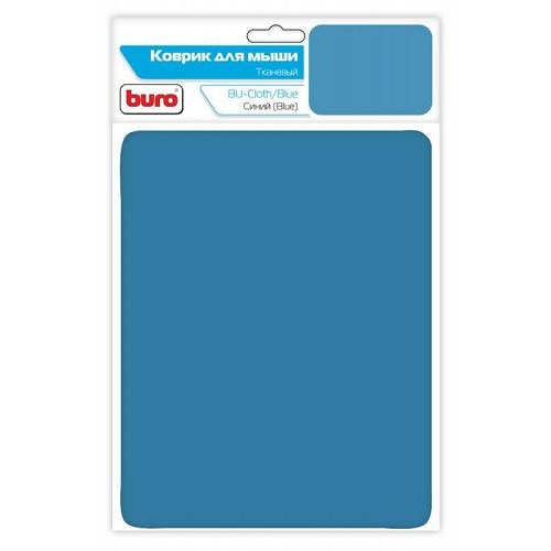 Коврик для мыши Buro BU-CLOTH синий, ткань, 230x180x3мм