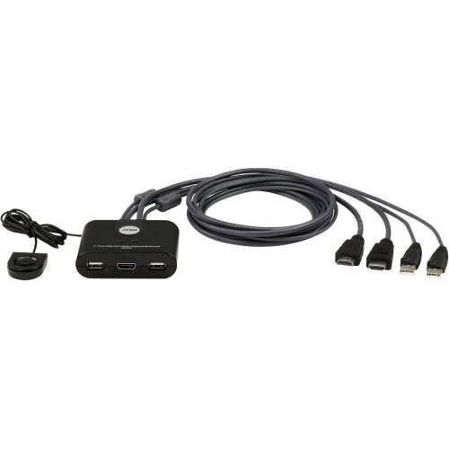 Консоль KVM Aten CS22HF-AT 2-Port USB FHD HDMI Cable KVM Switch