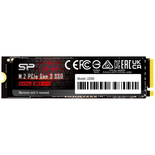 Накопитель SSD M.2 2280 Silicon Power SP250GBP34UD8005 UD80 250GB PCIe Gen 3x4 3400/3000MB/s MTBF 1