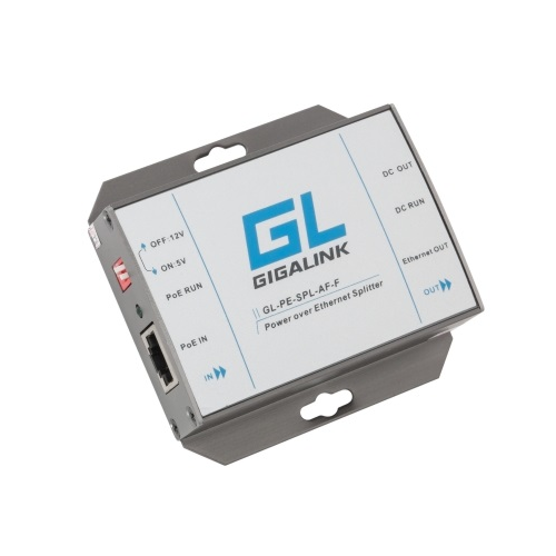 Адаптер PoE GIGALINK GL-PE-SPL-AF-F сплиттер, 100Мбит/с, 802.3af