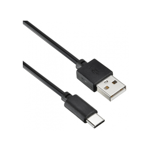 Кабель интерфейсный Digma Type-C-1.2m-BLK USB Type-C (m) - USB (m), 1.2м, 2A, черный (1084557)