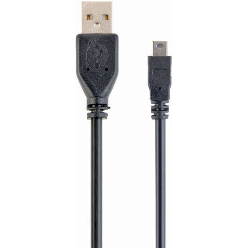 Кабель интерфейсный USB 2.0 Filum FL-CPro-U2-AM-miniBM-1.8M 1.8 м., черный, 2A, разъемы: USB A male-
