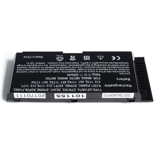 Аккумулятор для ноутбука Dell OEM M6600 Precision M4600, M4700, M6700 Series. 11.1V 4400mAh PN: 312-