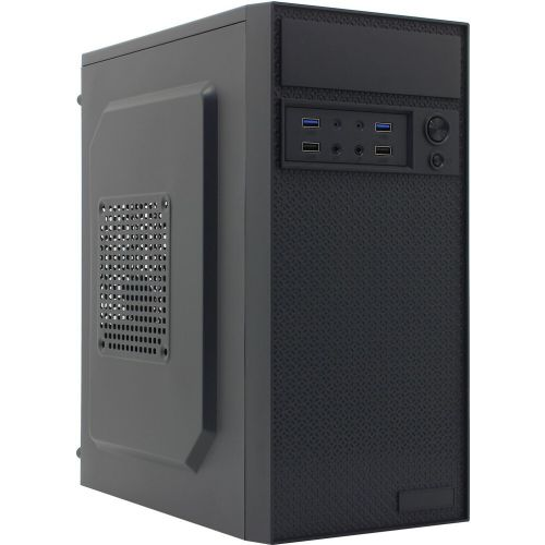 Корпус mATX Exegate Minitower BAA-109U2 EX291272RUS чёрный, БП 350W, 2*USB 2.0, 2*USB 3.0, audio