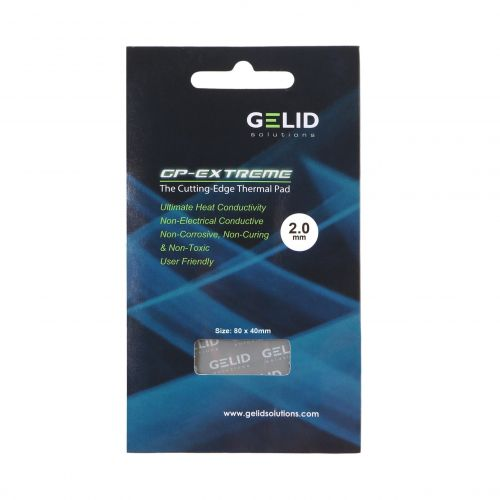 Термопрокладка GELID GP-Extreme Thermal Pad TP-GP01-D размер 80x40 мм, толщина 2.0 мм, 12 Вт/мK
