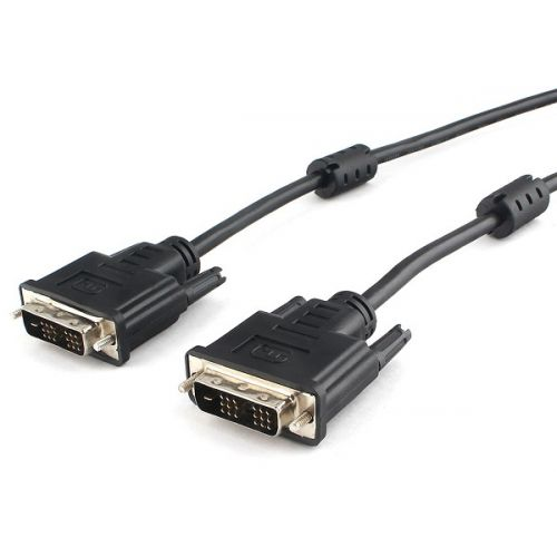 Кабель интерфейсный DVI-DVI Cablexpert CC-DVIL-BK-15 19M/19M, 4.5м, CCS, черный, экран, феррит.кольц