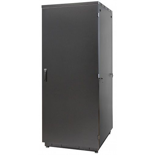 Шкаф напольный 19", 42U Eurolan 60F-42-8A-30BL Racknet S3000 800 × 1000, передняя дверь металличес
