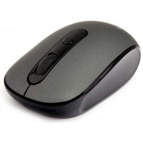 Мышь Wireless Gembird MUSW-355-Gr серый, бесш.клик, soft touch, 3кн.+колесо-кнопка, 1600DPI, 2,4ГГц