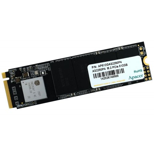 Накопитель SSD M.2 2280 Apacer AP512GAS2280P4-1 AS2280P4 512GB PCIe Gen3x4 with NVMe 3D TLC 2100/150