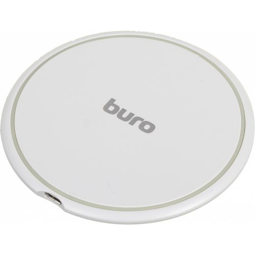 Зарядное устройство беспроводное Buro QF3A10WH 1.1A, белое (1464800)
