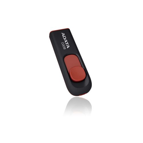 Накопитель USB 2.0 64GB ADATA Classic C008 чёрно/красный