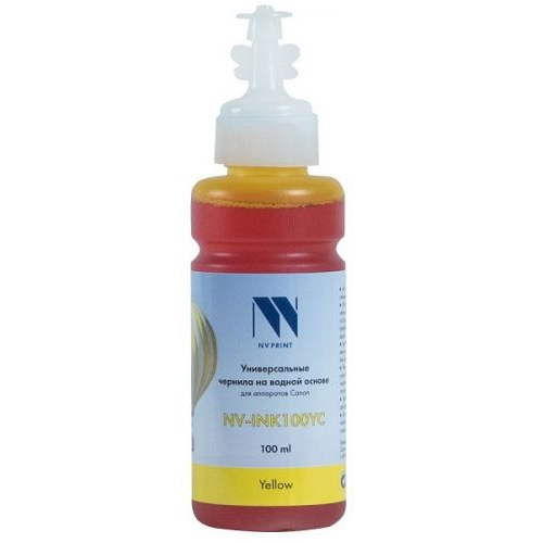 Чернила NVP NV-INK100YC Yellow универсальные на водной основе для аппаратов Canon (100 ml)