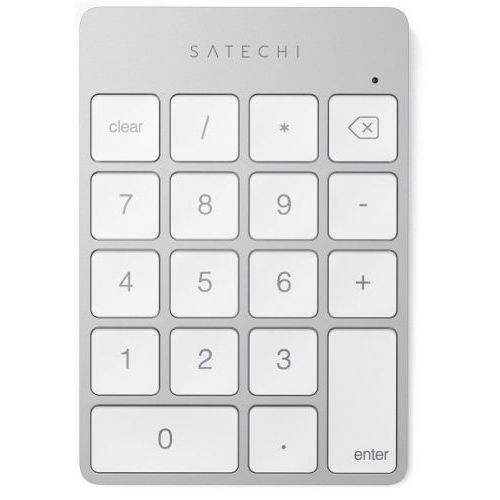 Цифровой блок клавиатуры Satechi Aluminum Slim Keypad Numpad ST-SALKPS беспроводной, серебристый