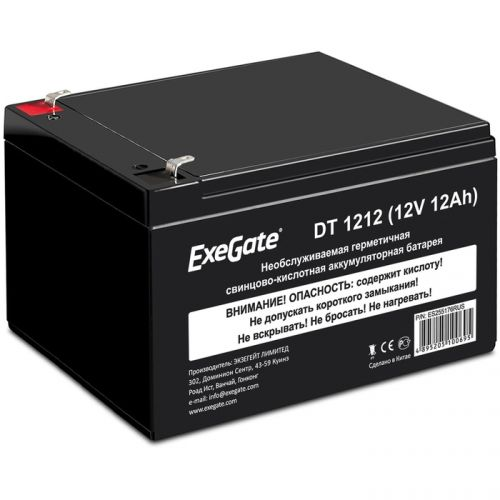 Батарея Exegate DT 1212 ES255176RUS (12V 12Ah, клеммы F2)