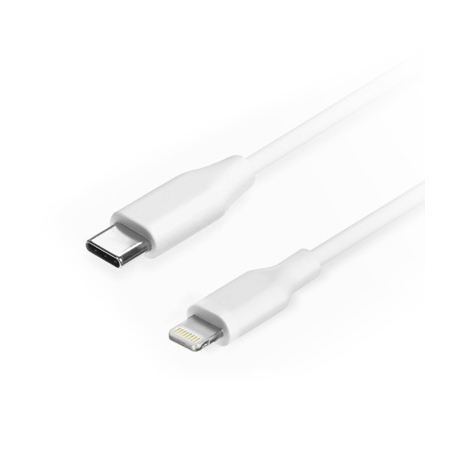 Кабель USB 2.0 Filum FL-C-U2-CM-LM-1M-W, 1 м., белый, 3 А, разъемы: USB Type С male - Lightning male