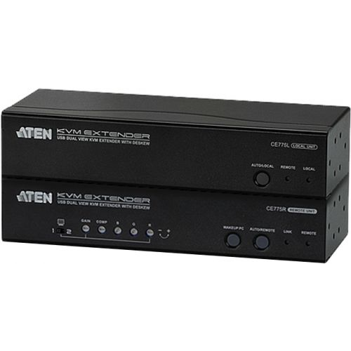 Удлинитель Aten CE775-AT-G 2xSVGA+KBD/MOUSE USB+AUDIO+RS232, 300 м, 1xUTP Cat5e, SPHD15+2xHD-DB15+2x