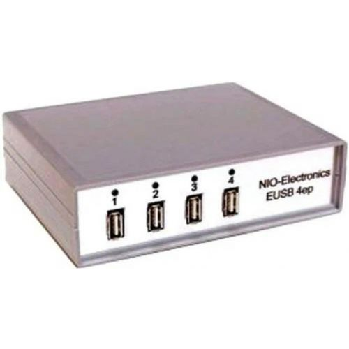Концентратор Nio-Electronics NIO-EUSB 4EP 4*USB 2.0, RJ-45, БП