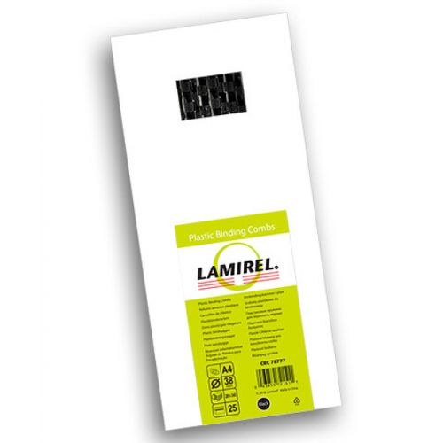 Пружина Fellowes LA-78779 пластиковая Lamirel, 51 мм, черный, 25шт