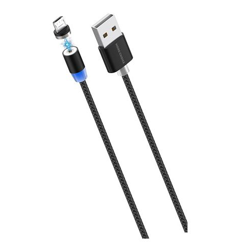 Кабель интерфейсный More Choice K61Sm Smart USB 3.0A для micro USB Magnetic нейлон 1м Black