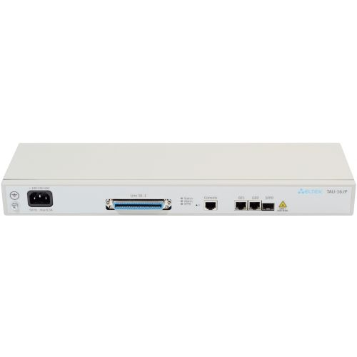 Шлюз VoiceIP ELTEX TAU-16.IP-AC-S 16хFXS, 2хRJ45-10/100/1000, SIP/H.323, 1U, AC 220V