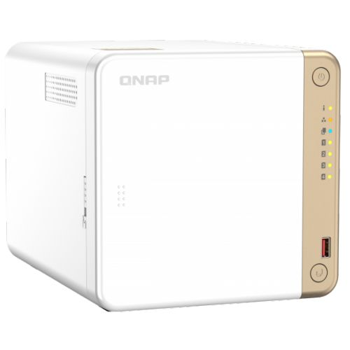 Сетевой RAID-накопитель QNAP TS-462-2G 4 отсека 3,5"/2,5", 1 порт 2,5 GbE BASE-T, HDMI-порт, 2 слота
