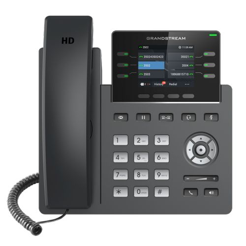 Телефон VoiceIP Grandstream GRP-2613 3 SIP аккаунта, 6хEthernet, 10/100/1000, дисплей 2,4" цветной,