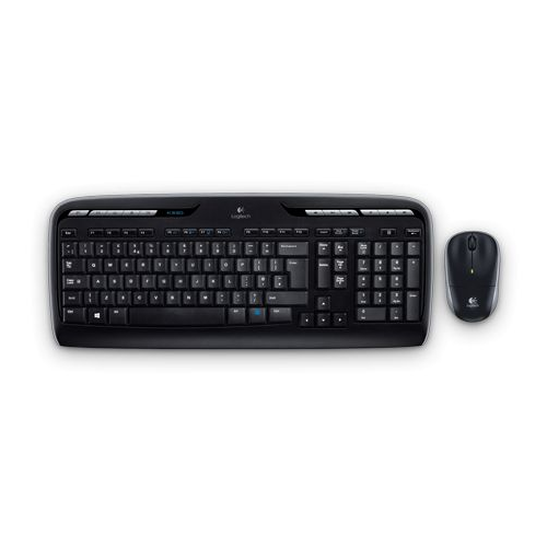 Клавиатура и мышь Wireless Logitech Combo MK330 920-003995 black, USB 920-003989