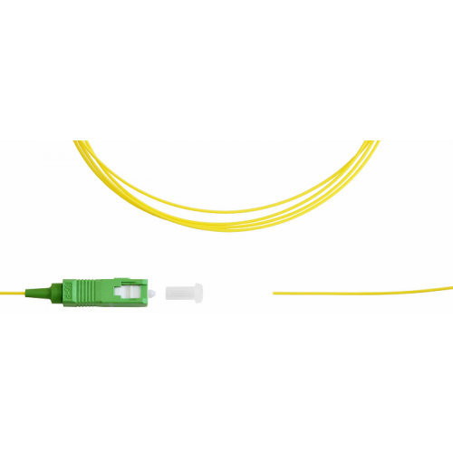 Пигтейл TELCORD ШОС-0.9-PT-SC/A-SM-1м-LSZH-YL SC/APC, SM(G.652.D), 0.9мм, LSZH, 1м