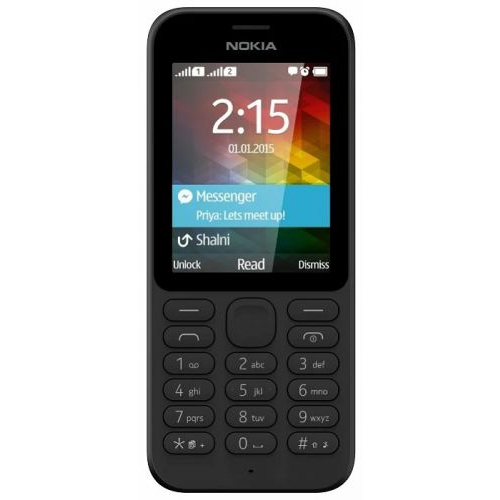 Мобильный телефон Nokia 215 DS 16QENB01A01 black