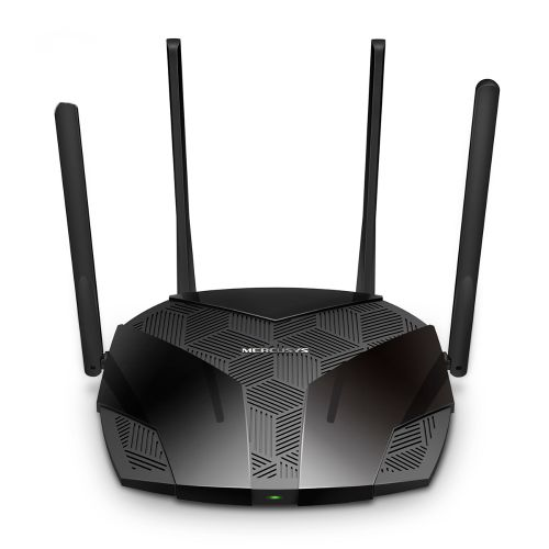 Роутер Mercusys MR80X AX3000 Dual-Band Wi-Fi 6 Router, 574 Mbps at 2.4 GHz + 2402 Mbps at 5 GHz, 4?