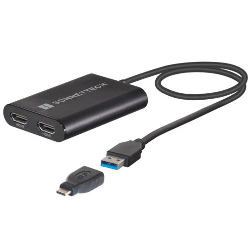 Адаптер Sonnet USB3-DHDMI USB3 на 2х 4K HDMI для рабочих станций Apple Mac на архитектуре M1