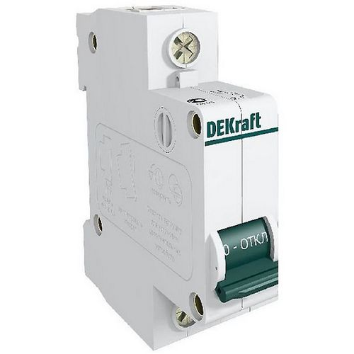 Автоматический выключатель DEKraft 11060DEK ВА-101 - 1P, тип хар-ки C, 63 А, 230 В AC, 4.5кА