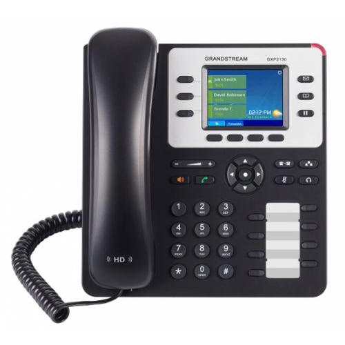 Телефон VoiceIP Grandstream GXP-2130v2 SIP, громкая связь, подключение гарнитуры,Bluetooth,цветной L