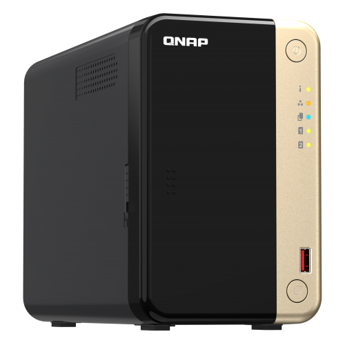 Сетевой RAID-накопитель QNAP TS-264-8G 2 отсека 3,5"/2,5", 2 порта 2,5 GbE BASE-T, HDMI-порт, 2 слот