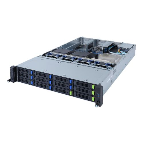 Серверная платформа 2U GIGABYTE R262-ZA2 SP3, 16*DDR4, 12*3.5" HDD/SSD HS, 2*2.5" SATA HS, M.2, 8*PC