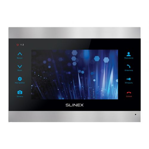 Видеодомофон Slinex SL-07IP Silver+Black цветной, TFT LCD 7" 16:9 (800×480), подключение 2-х вызывны
