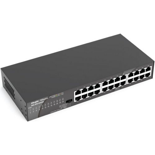 Коммутатор неуправляемый RUIJIE NETWORKS RG-ES124GD 24-Port 10/100/1000 Mbps Desktop SwitchPORT:24 1