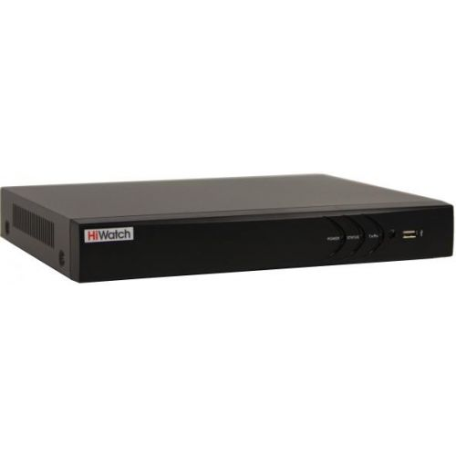 Видеорегистратор HiWatch DS-N308/2(C) 8-ми канальный IP Видеовход: 8 IP 8Мп; Аудиовход: 1 канал RCA