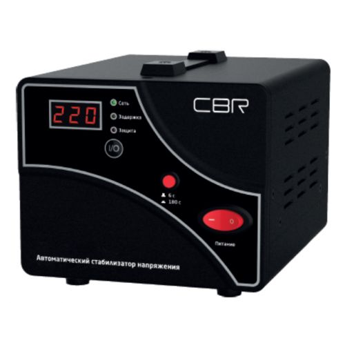 Стабилизатор напряжения CBR CVR 0207 2000 ВА/1200 Вт, диапазон вход. напряж. 140–260 В, точность ста