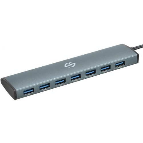 Разветвитель USB 3.1 Digma HUB-7U3.0-UC-G 7*USB 3.0, серый