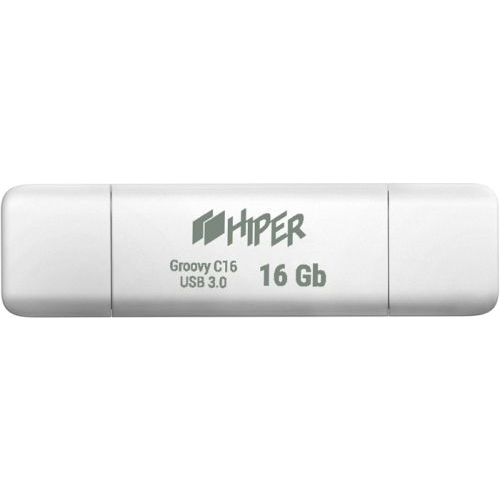 Накопитель USB 3.0 16GB HIPER Groovy С16 HI-USBOTG16GBU787W белый